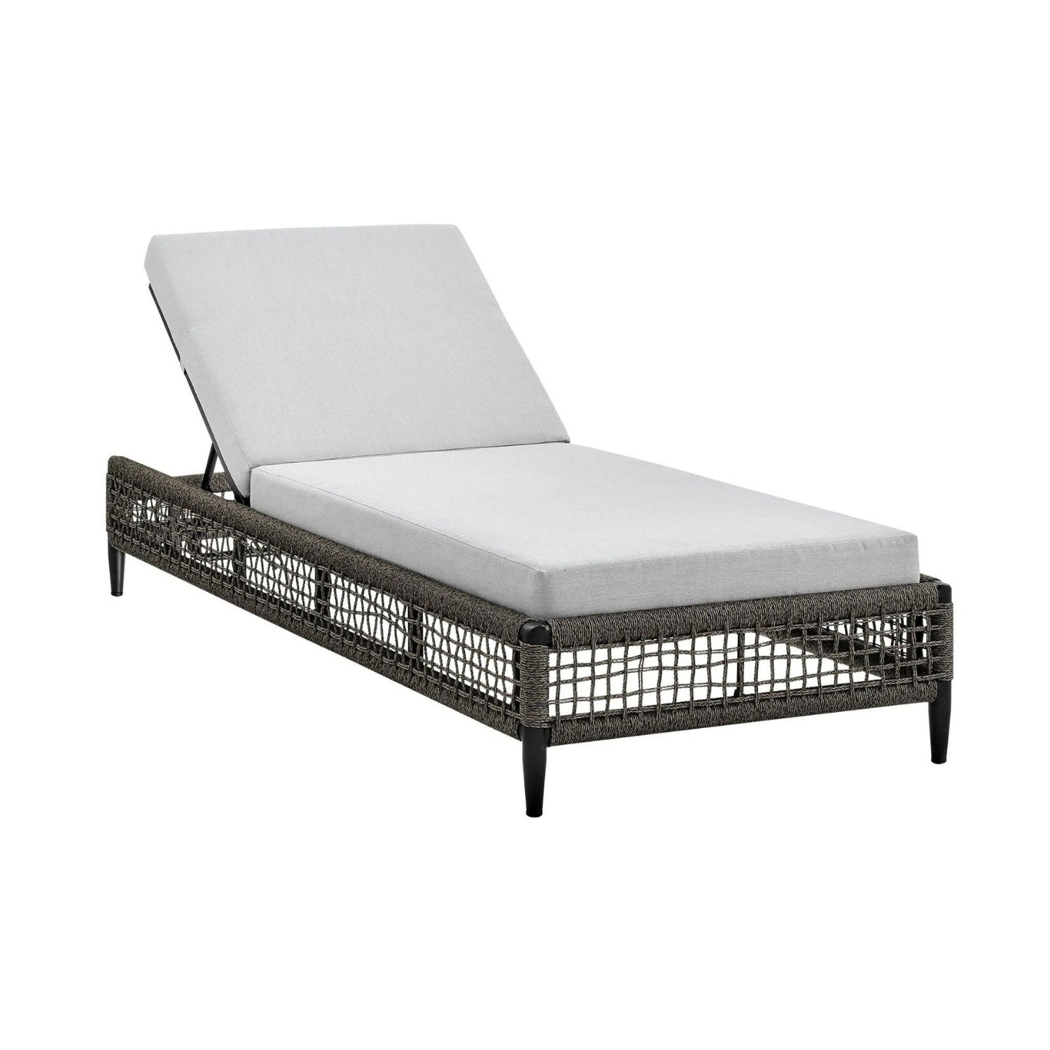 Outdoor All-Weather Rope Lounger with Cushions