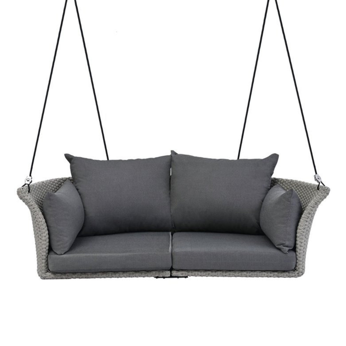 Outdoor Rattan Wicker Hanging Swing Chair with Cushion