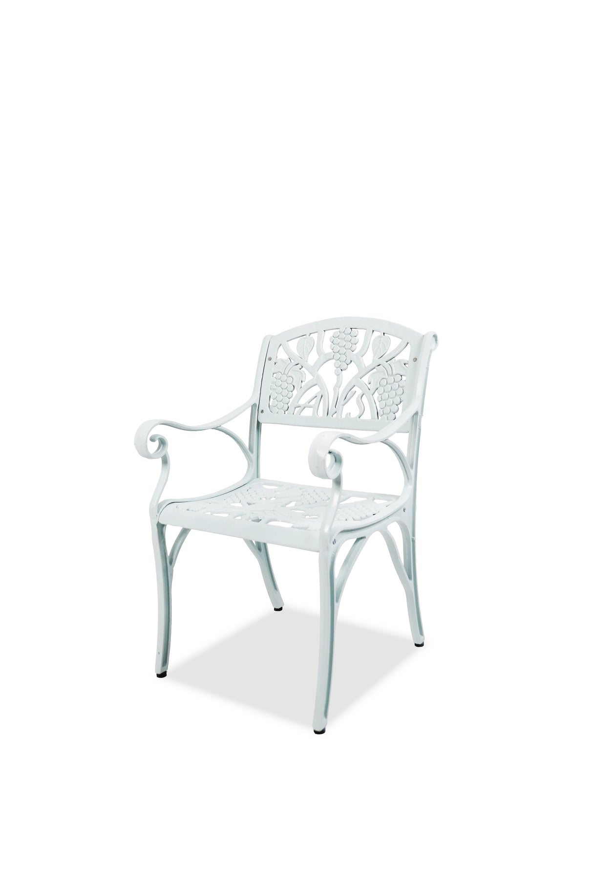 Outdoor Cast Aluminum 2 Chairs Patio Bistro Set (White)