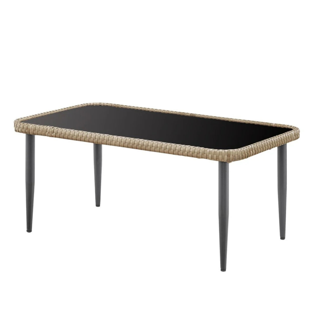 Outdoor Rope Conversation Patio Sofa Set (Beige/Cream)