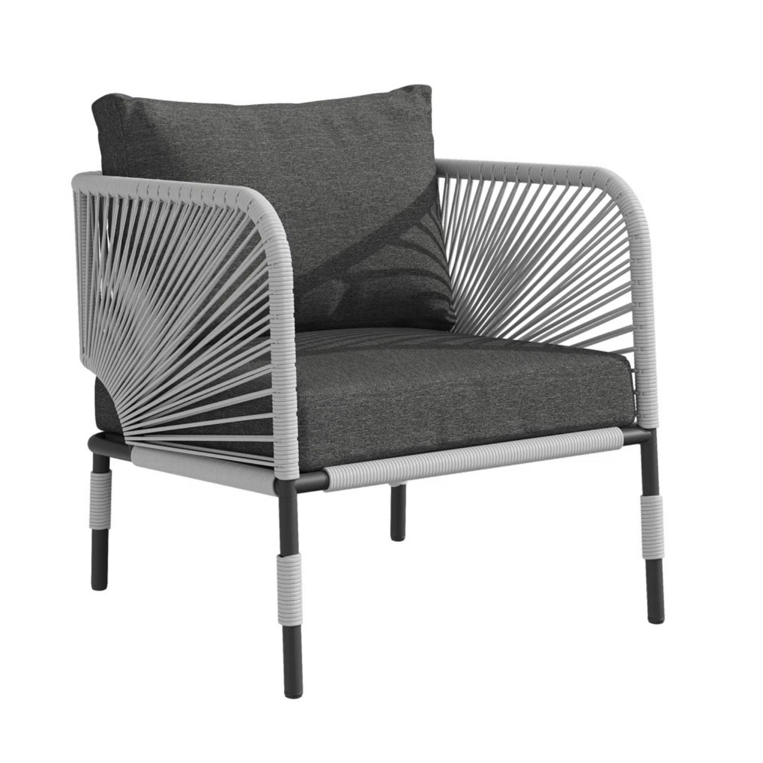 3 Piece Garden Outdoor Rope Patio Set