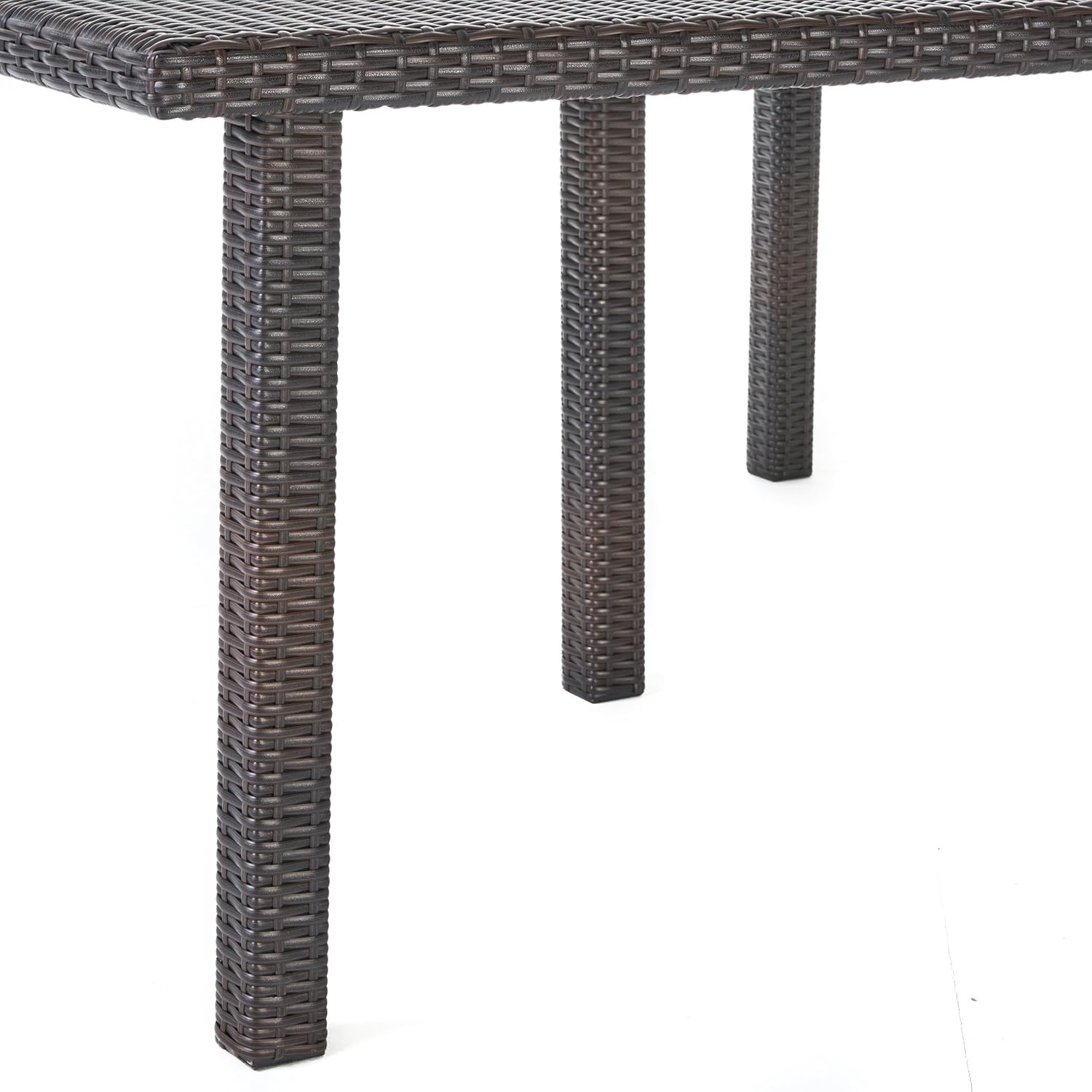 9-Piece Outdoor Rattan Wicker Square Dining Set