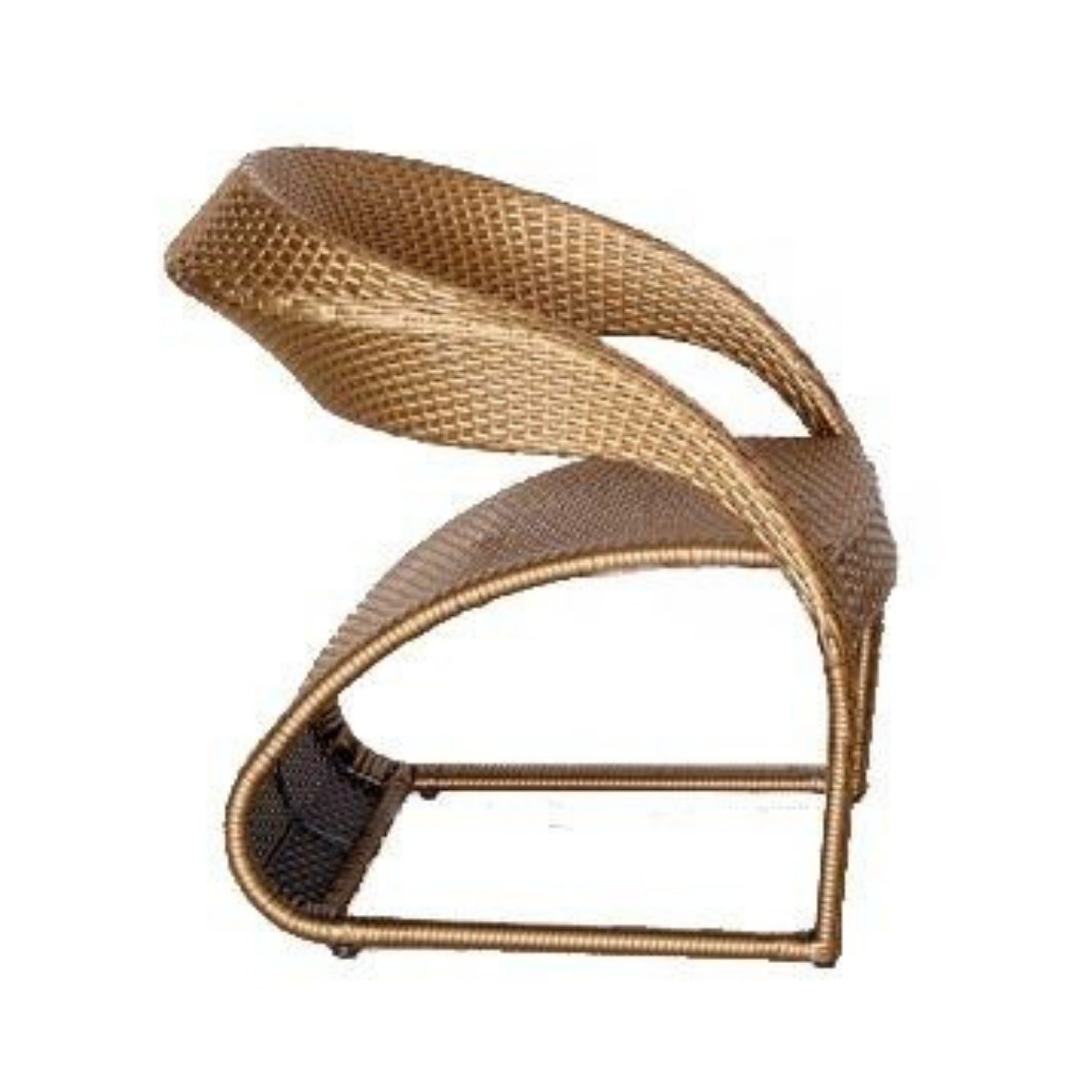 3-Piece Outdoor Rattan Wicker Patio Set (Golden)