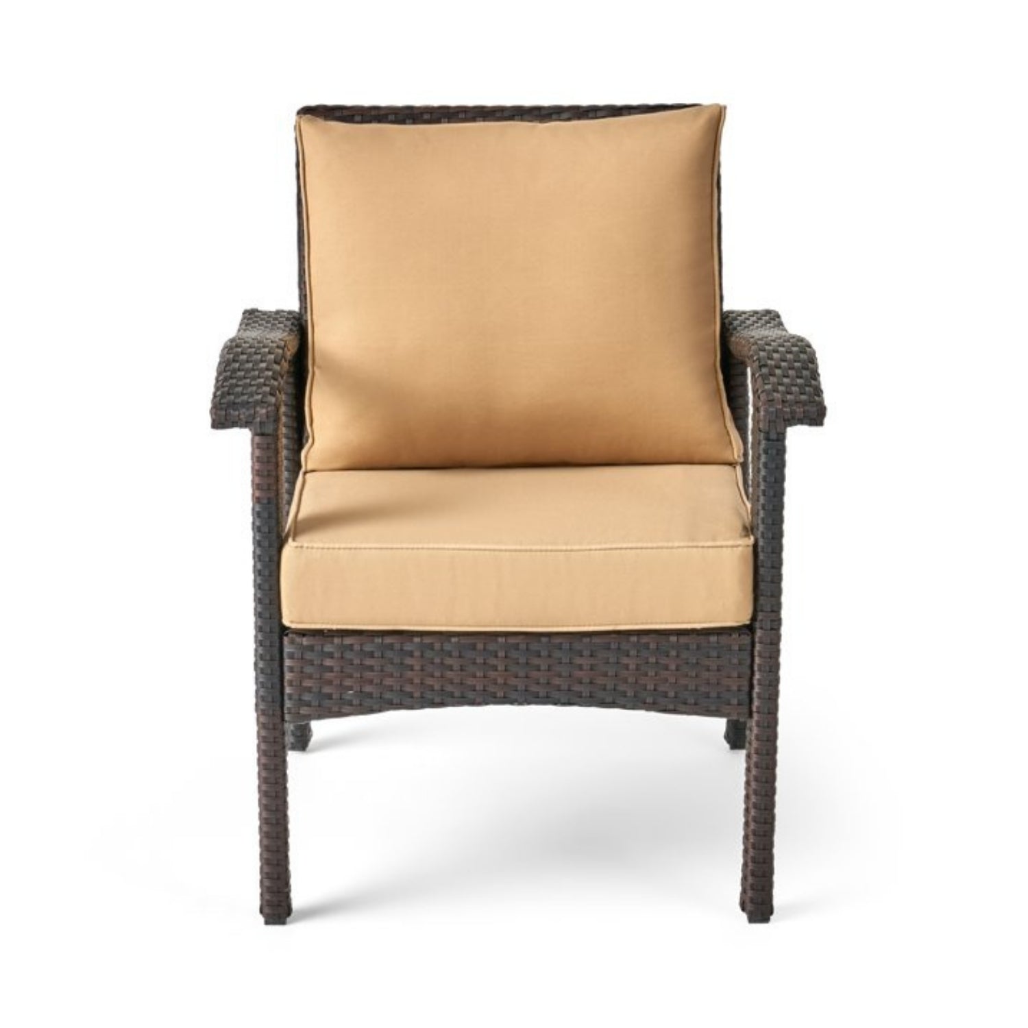 Dark Brown 8 Seater Outdoor Wicker Conversation Set