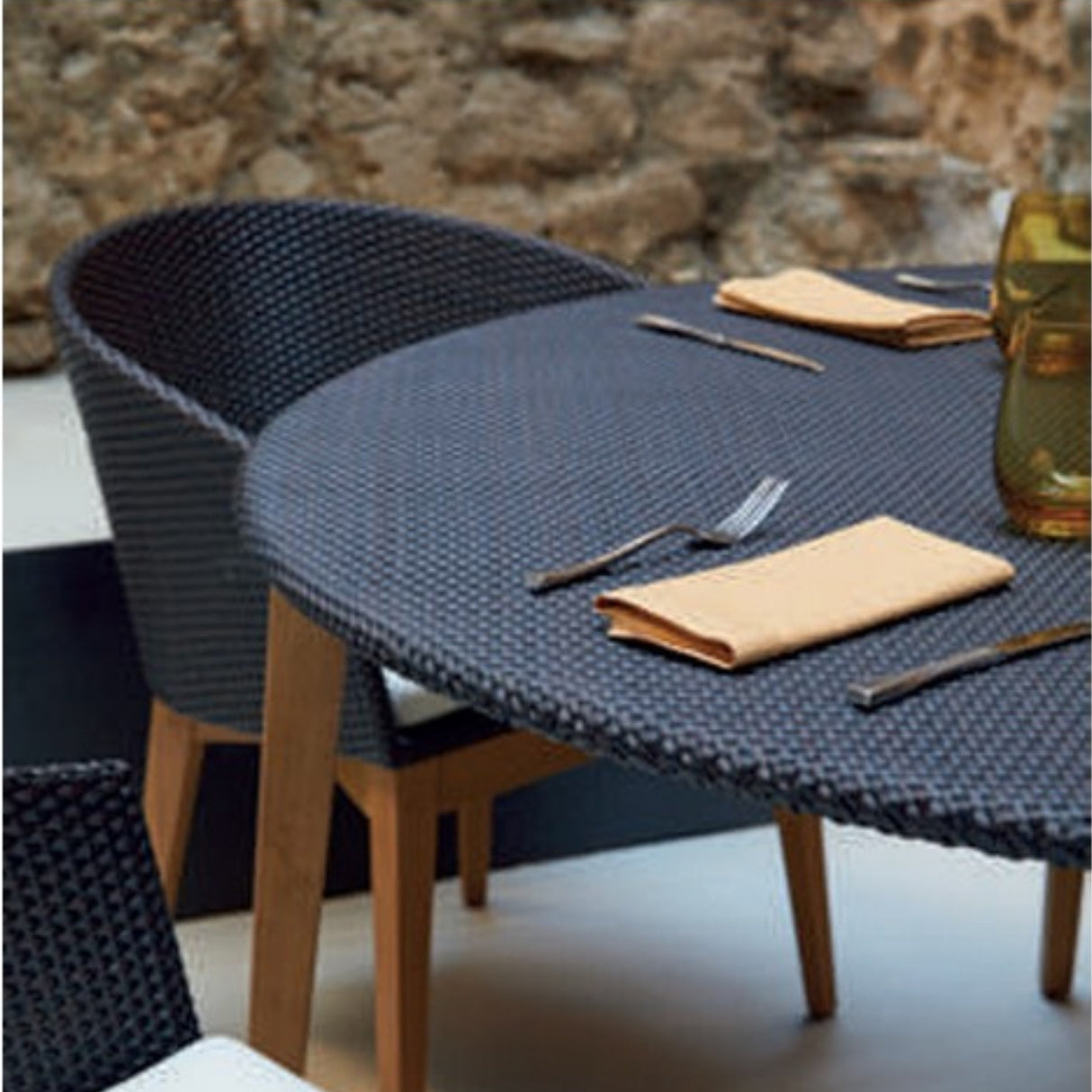 Outdoor All-Weather Resistant Rattan Wicker 5-Piece Dining Set (Black & White)