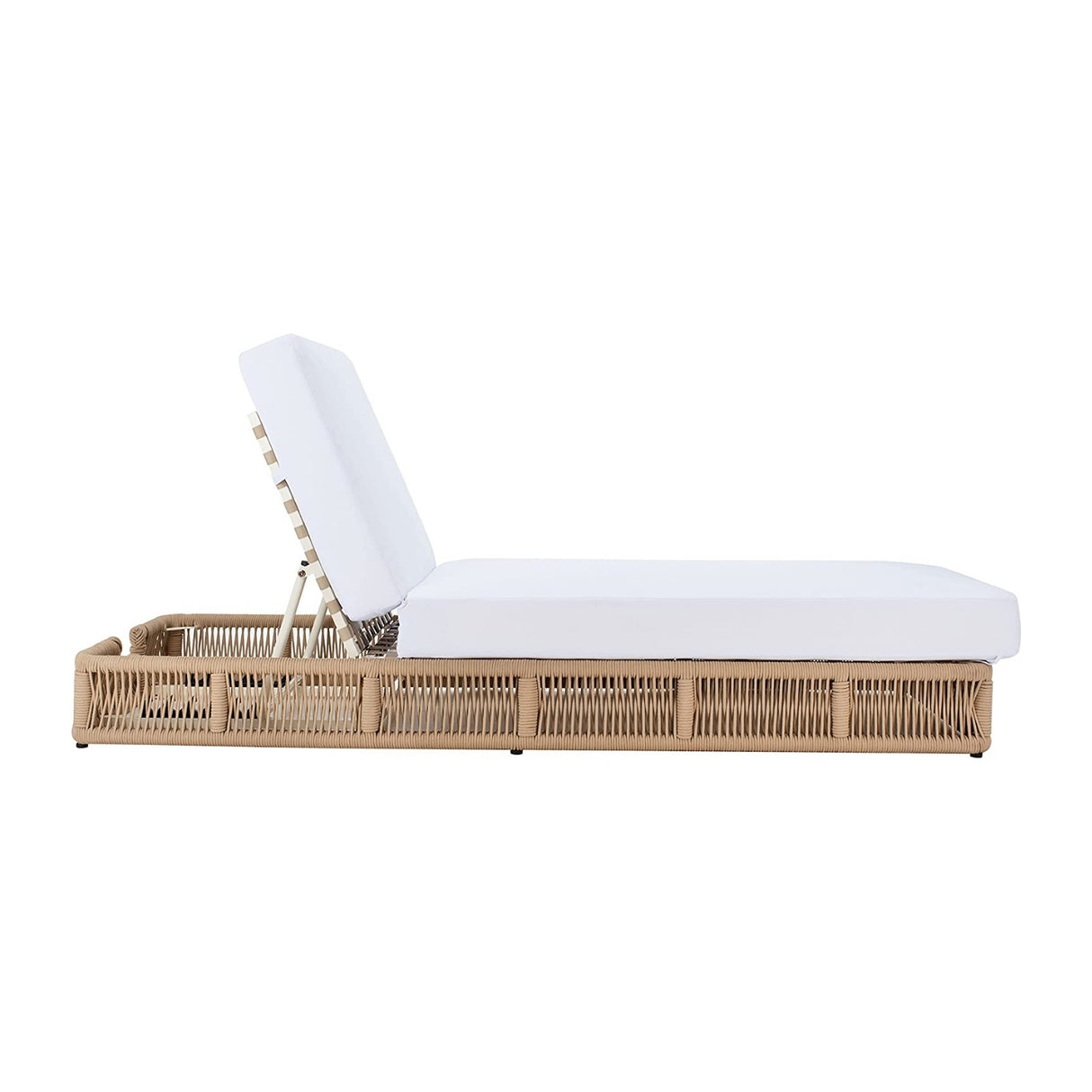 Outdoor All-Weather Rope Lounger with Cushions