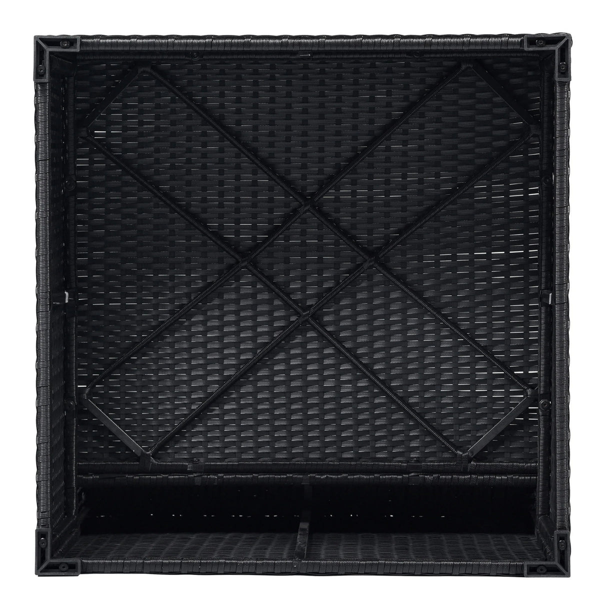 Outdoor Garden Conversation Sofa Set (Black/Orange)