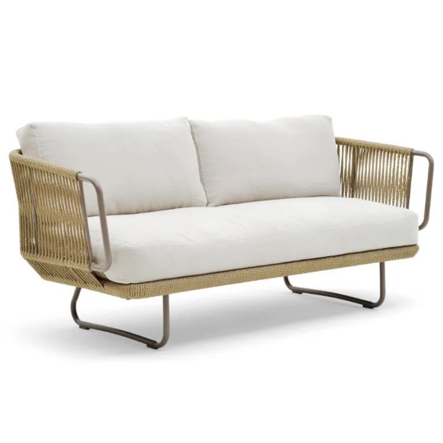 10 Seater Outdoor Rope Sofa Set with Ottoman, Loungers, Center Table & Side Tables