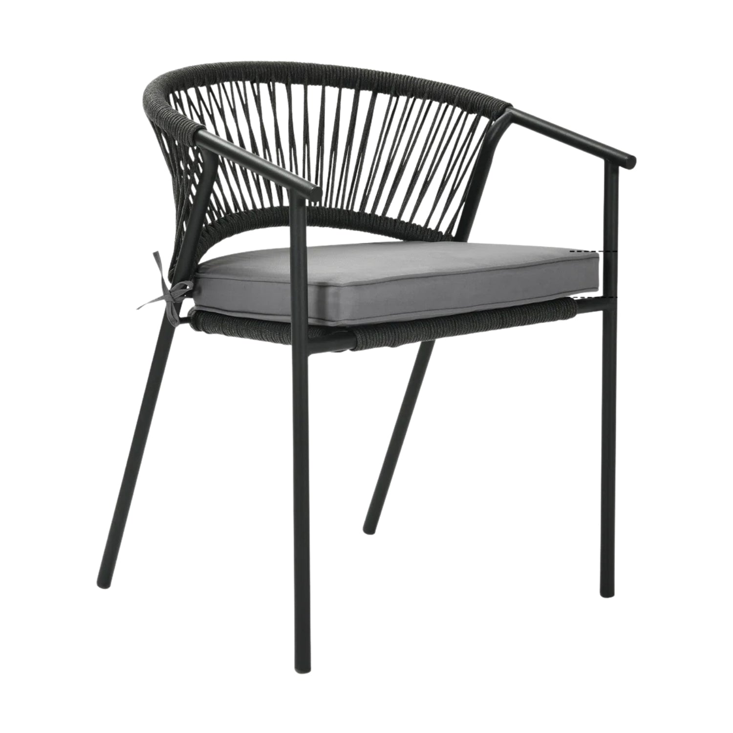 4-Piece Outdoor Rope Patio Dining Chairs