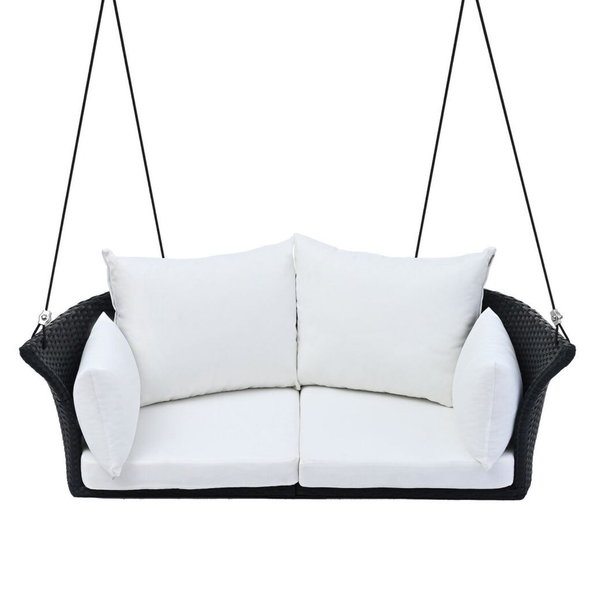 Outdoor Rattan Wicker Hanging Swing Chair with Cushion