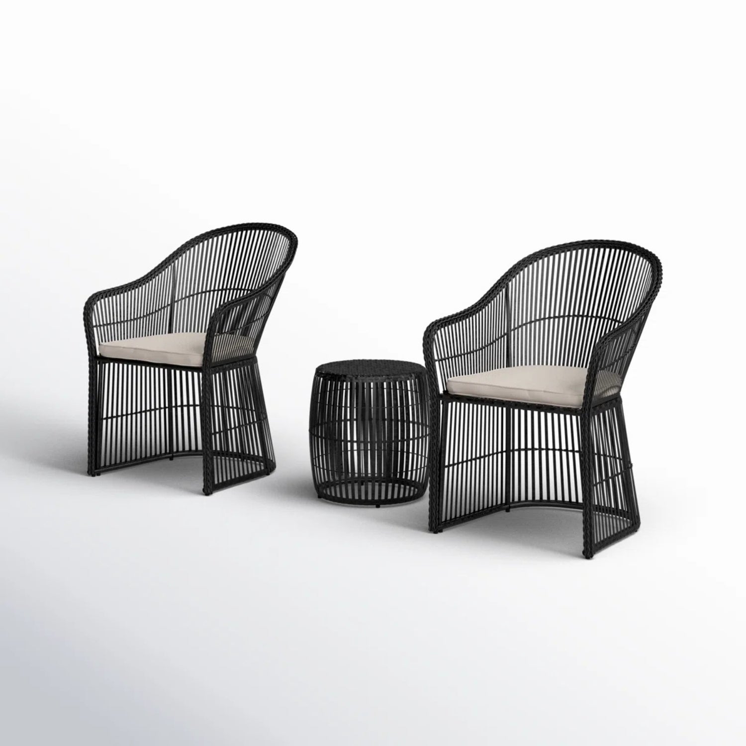 3-Piece Outdoor Rattan Wicker Patio Set