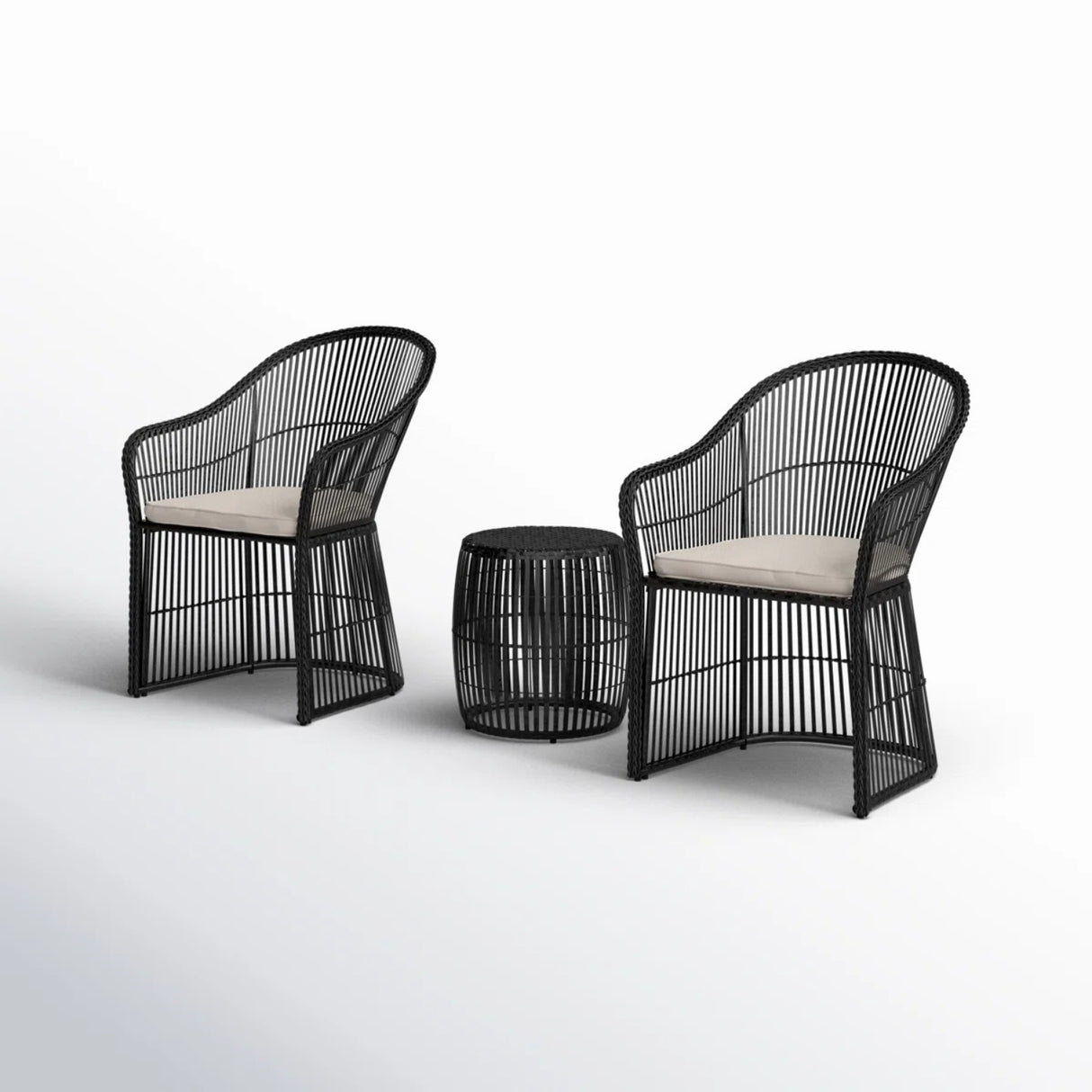 3-Piece Outdoor Rattan Wicker Patio Set