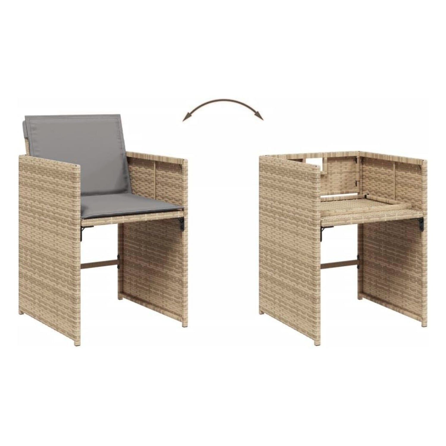 11-Piece Outdoor Rattan Wicker Dinning Set