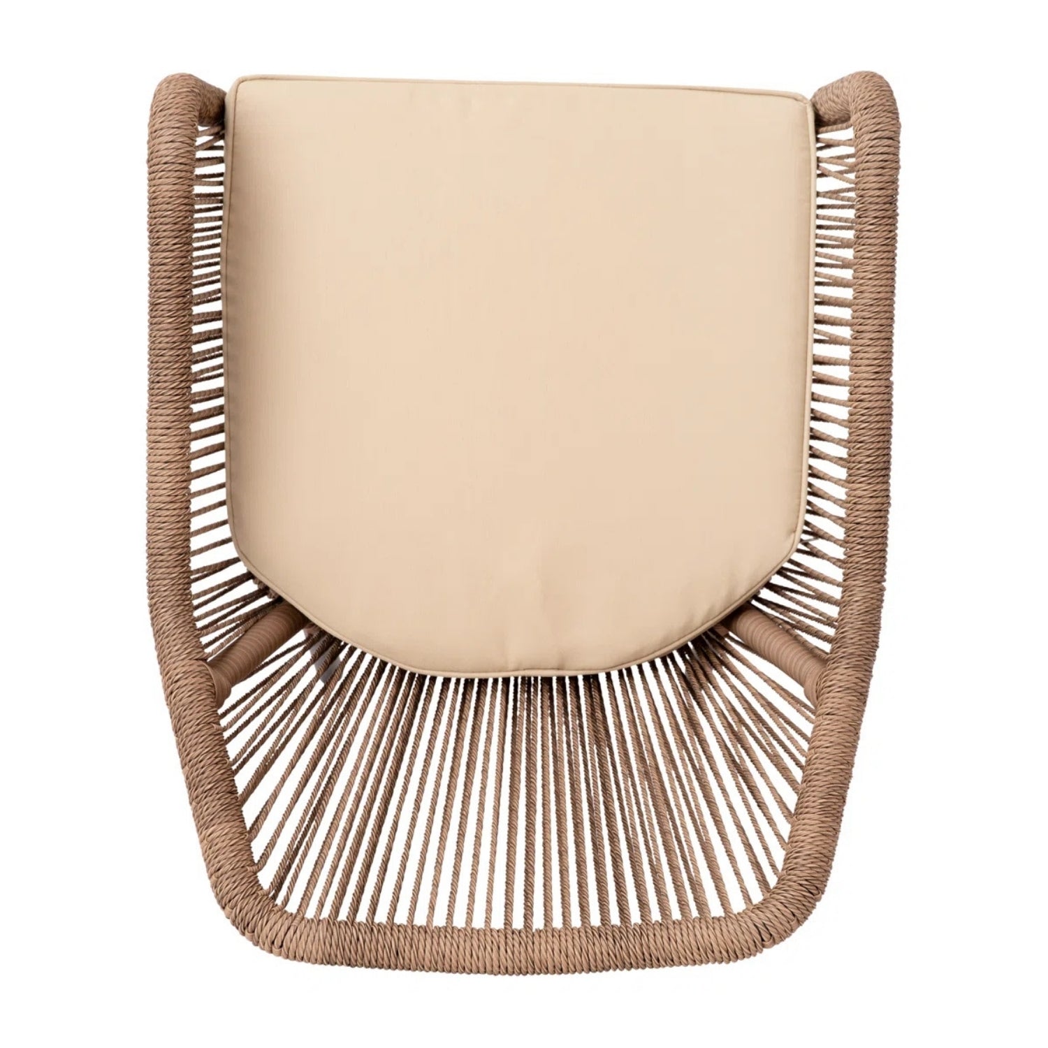 2-Piece Outdoor Rope Patio Dining Chairs