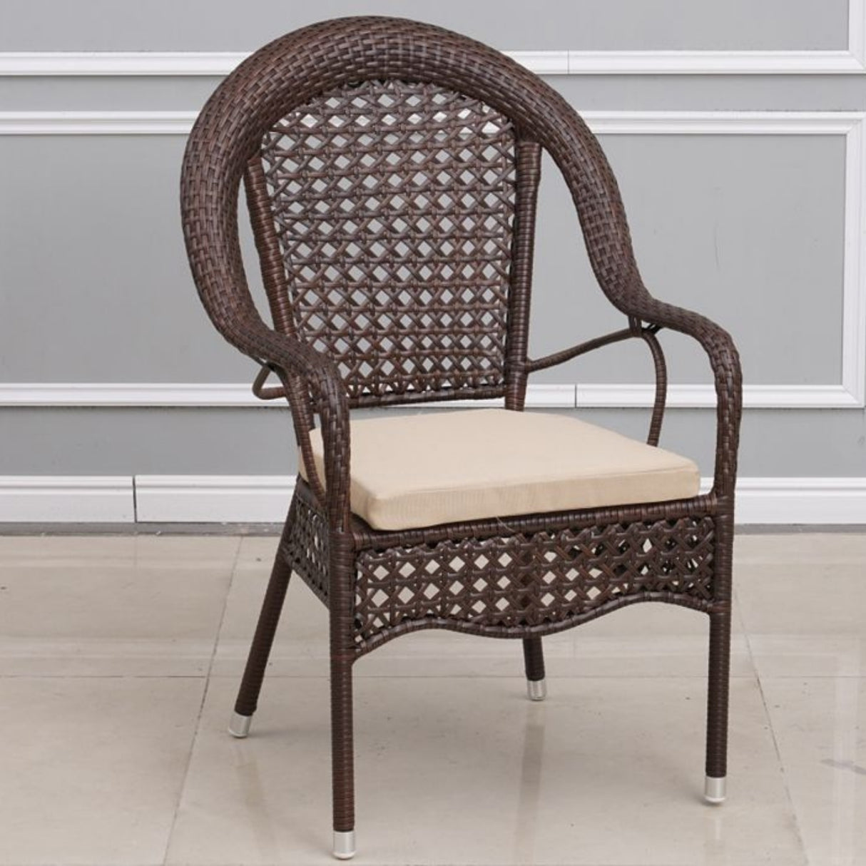 Outdoor All-Weather Resistant Rattan Wicker 7-Piece Dining Set