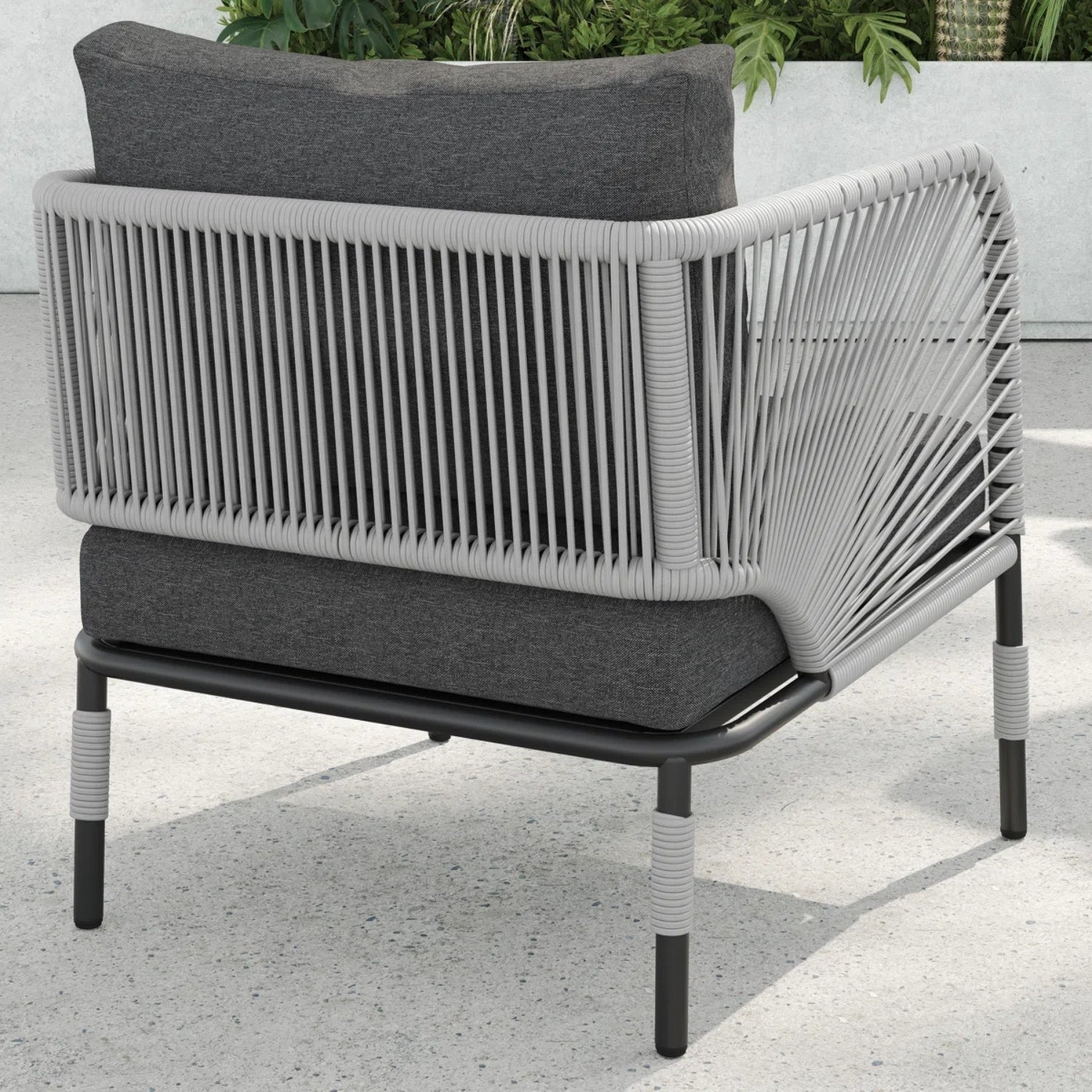 3 Piece Garden Outdoor Rope Patio Set