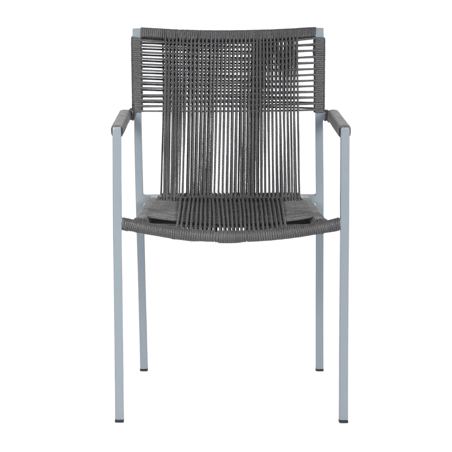 Outdoor Rope 3-Piece Patio Set (Grey)
