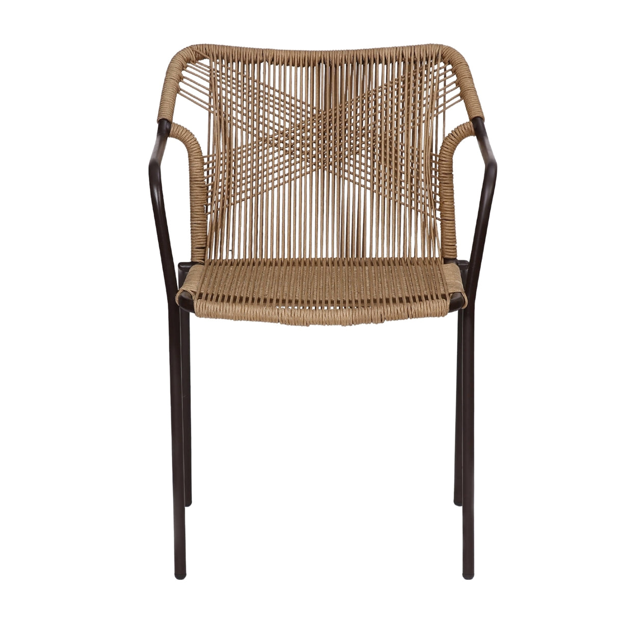 3-Piece Outdoor Beige Rope Patio Set