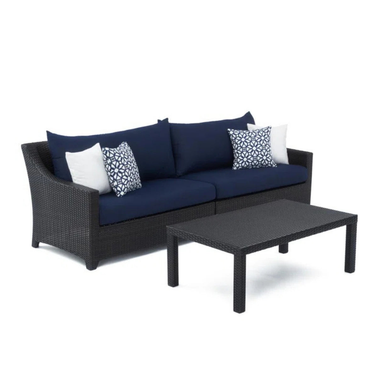 Outdoor All-Weather Rattan Wicker Three Seater Sofa