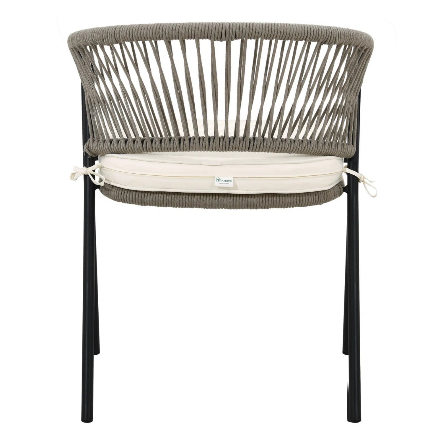 4-Piece Outdoor Rope Patio Dining Chairs