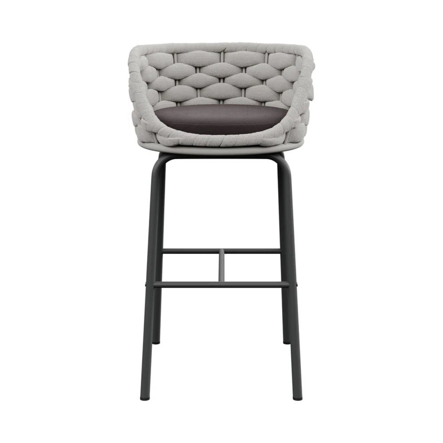 2-Piece Outdoor Rope Bar Chairs – Stylish Comfort Built to Last