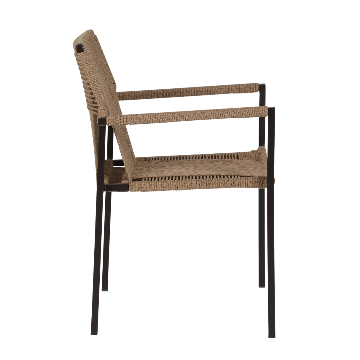 Outdoor Rope 3-Piece Patio Set (Beige)