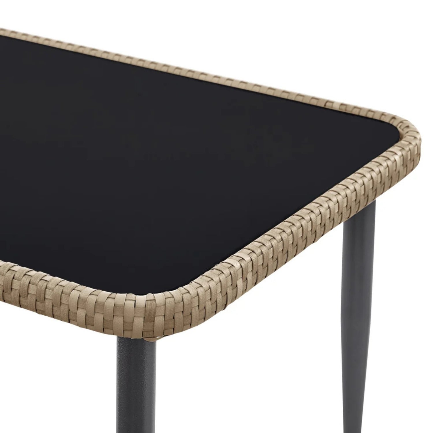 Outdoor Rope Conversation Patio Sofa Set (Beige/Cream)