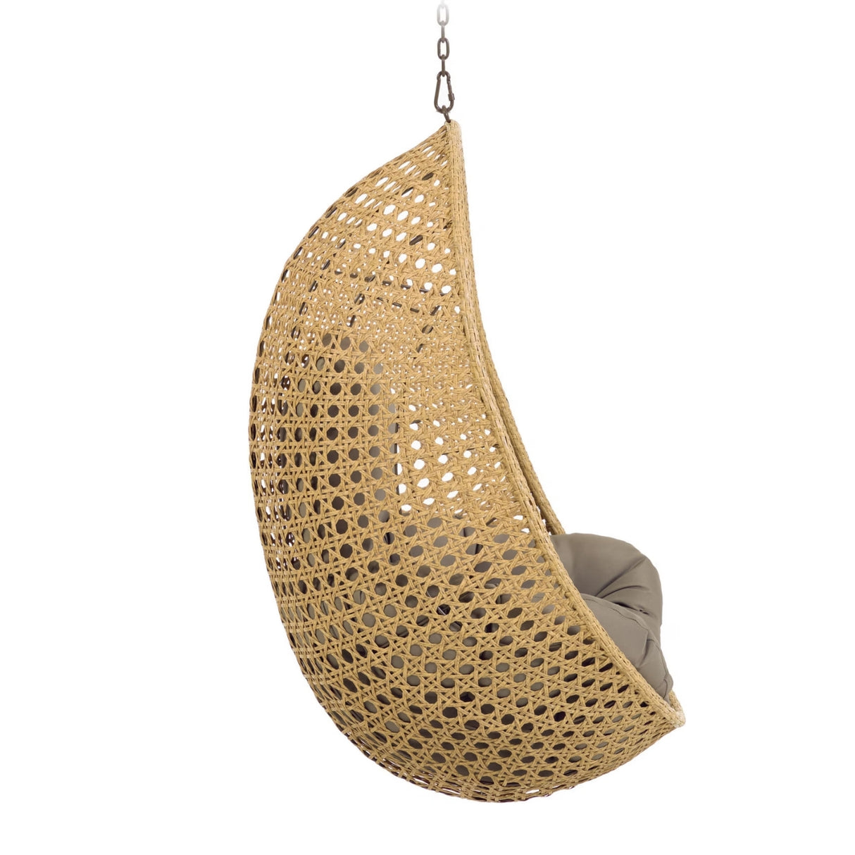 Hanging Egg Swing Chair (Beige and Dark Grey)