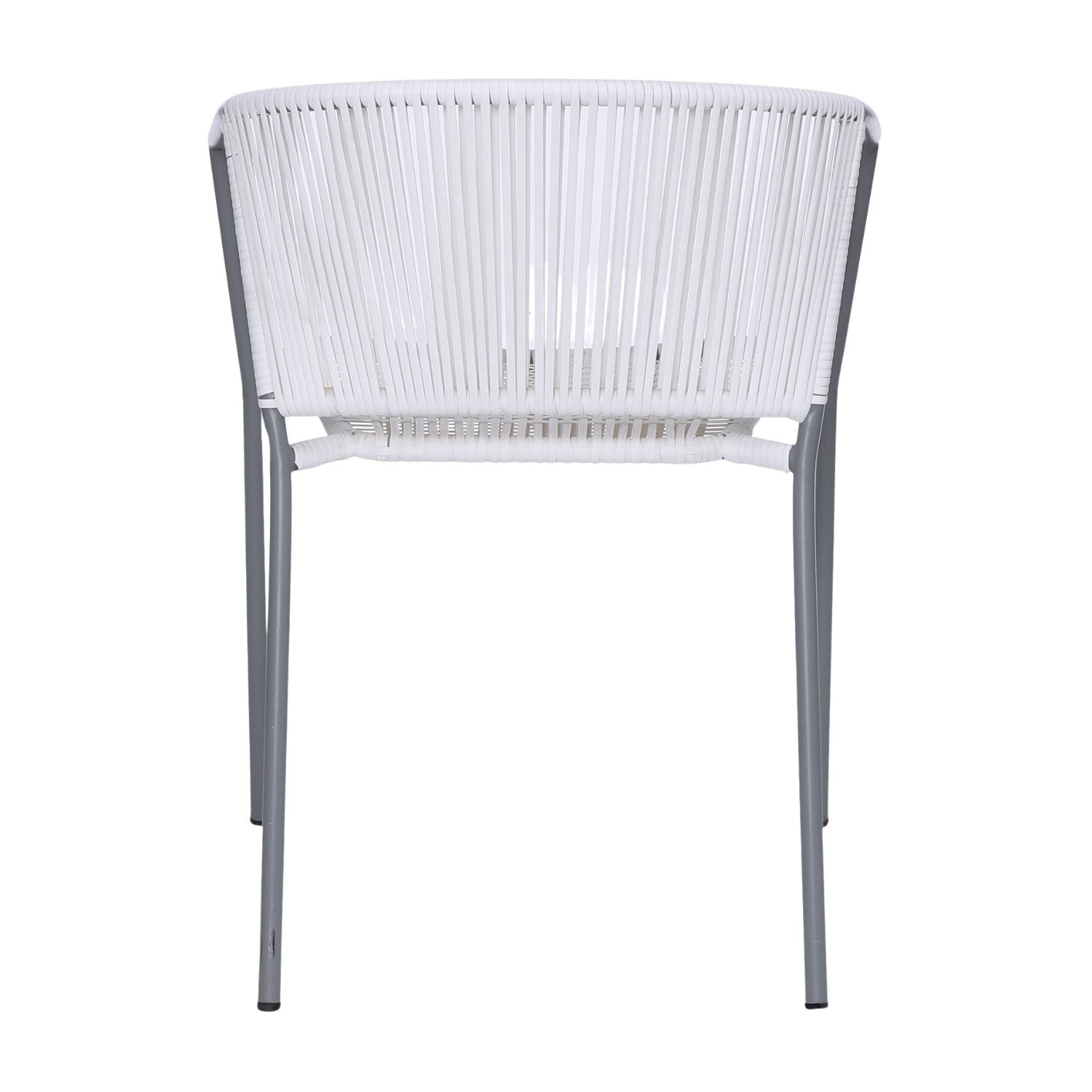 3-Piece Outdoor White Rope Patio Set