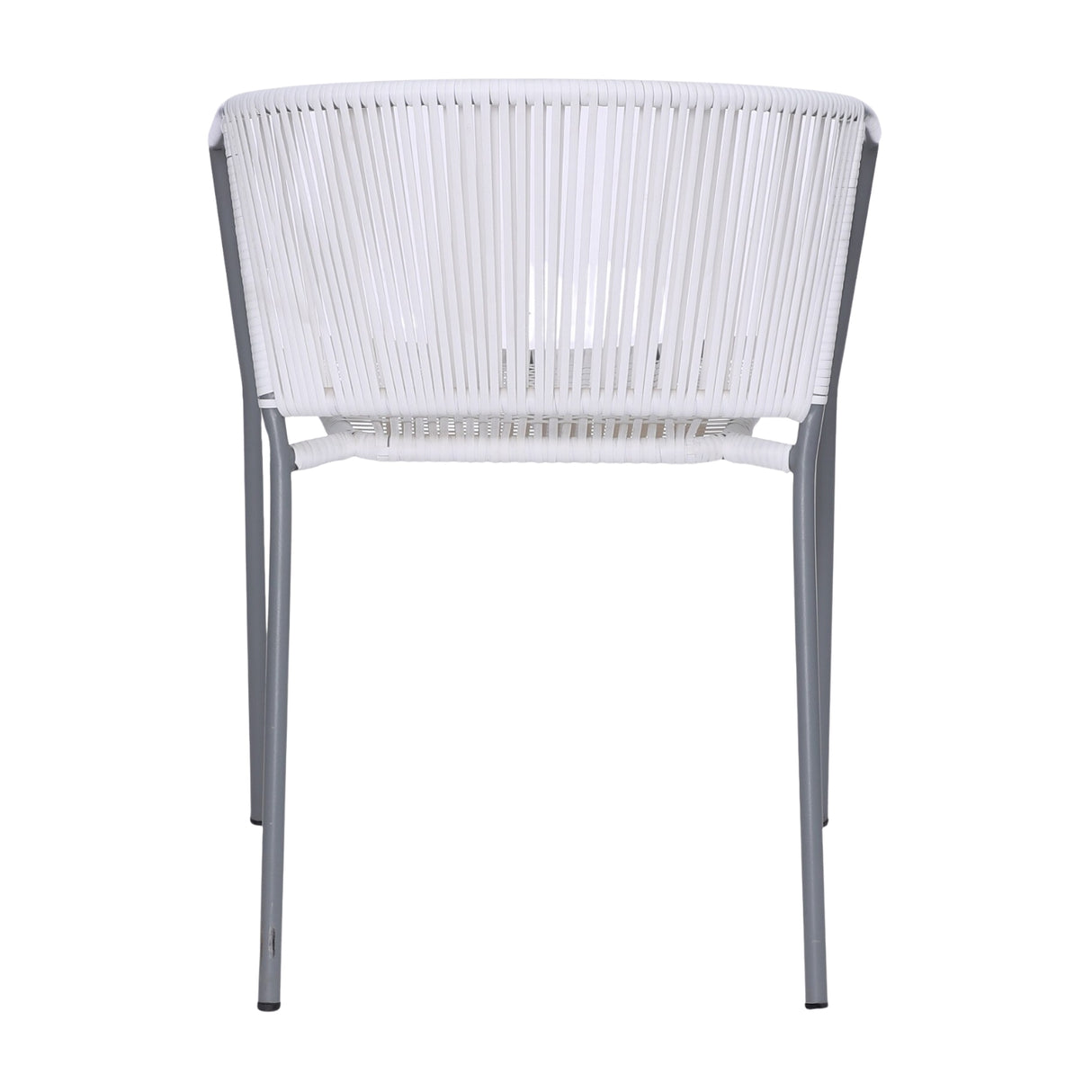 3-Piece Outdoor White Wicker Patio Set