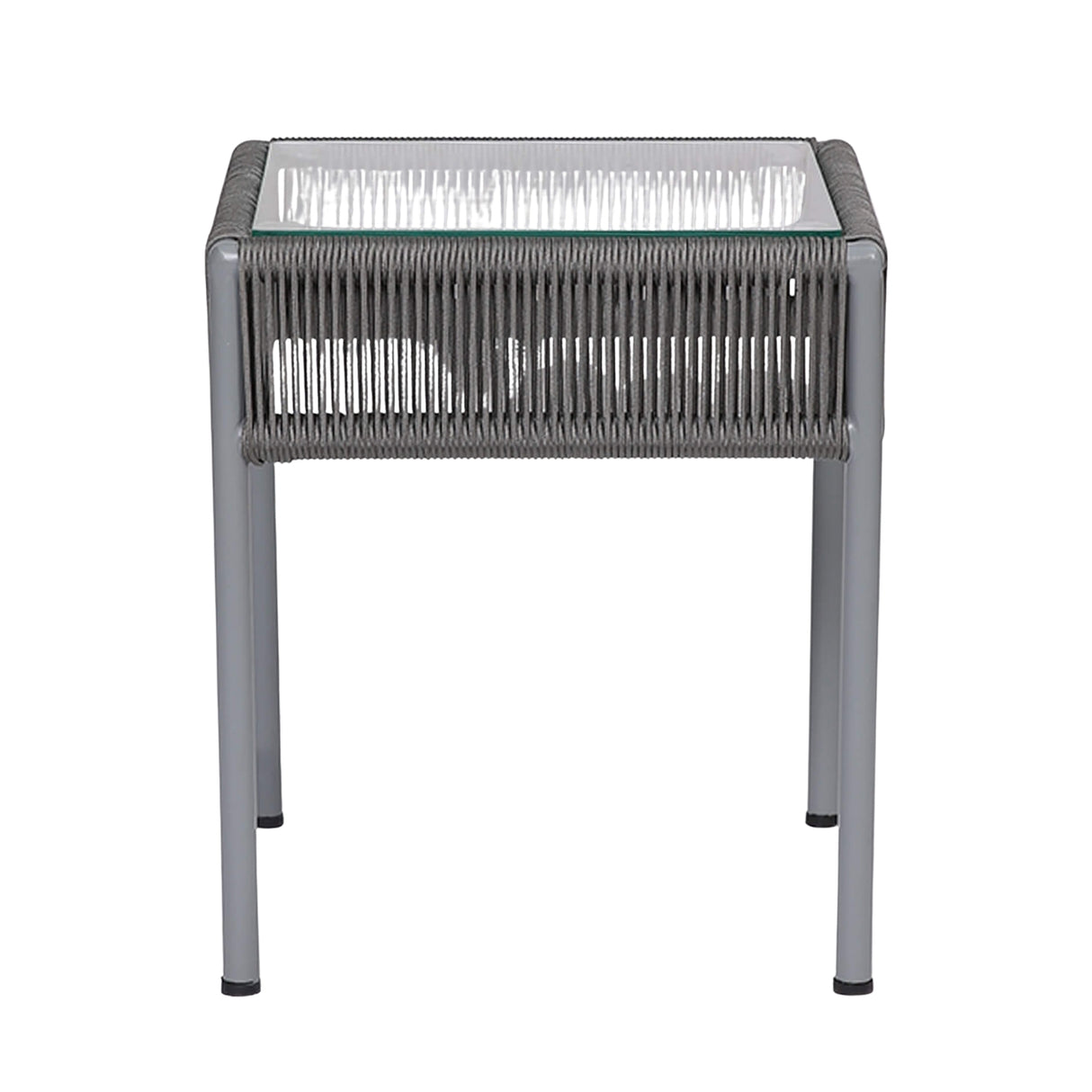 Outdoor Rope 3-Piece Patio Set (Grey)