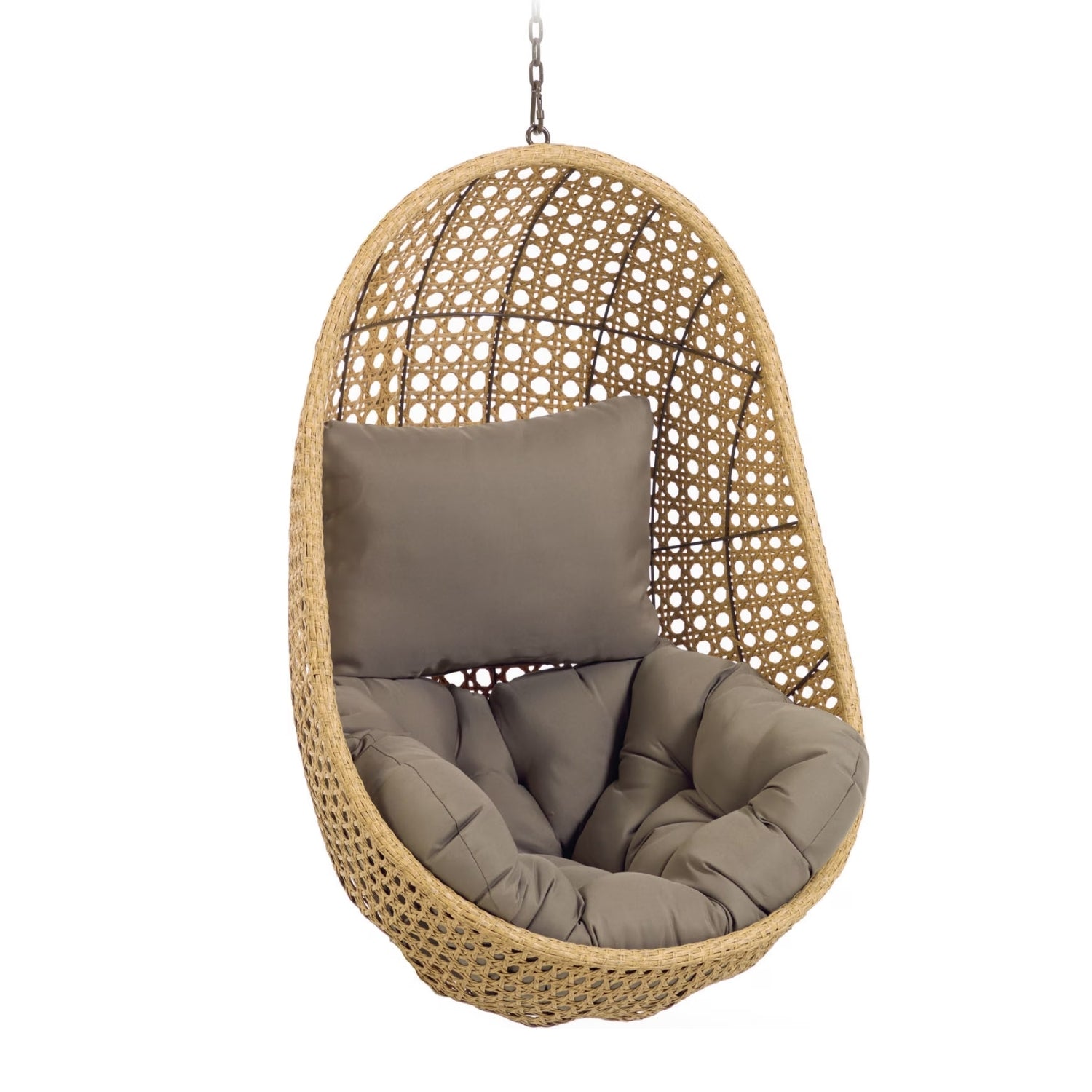 Hanging Egg Swing Chair (Beige and Dark Grey)