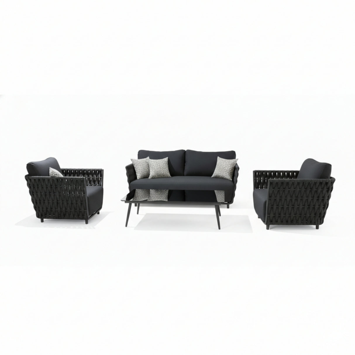 4-Piece Outdoor Rope Sofa Set