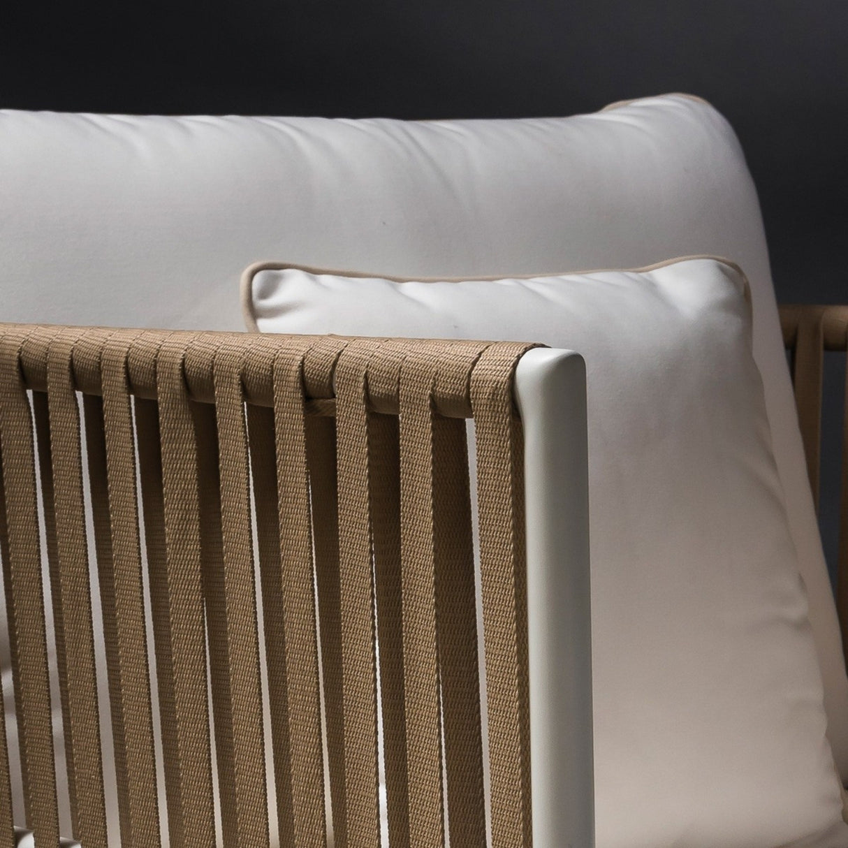 All-Weather Rope 4- Seater Sofa Set With Glass Top Table
