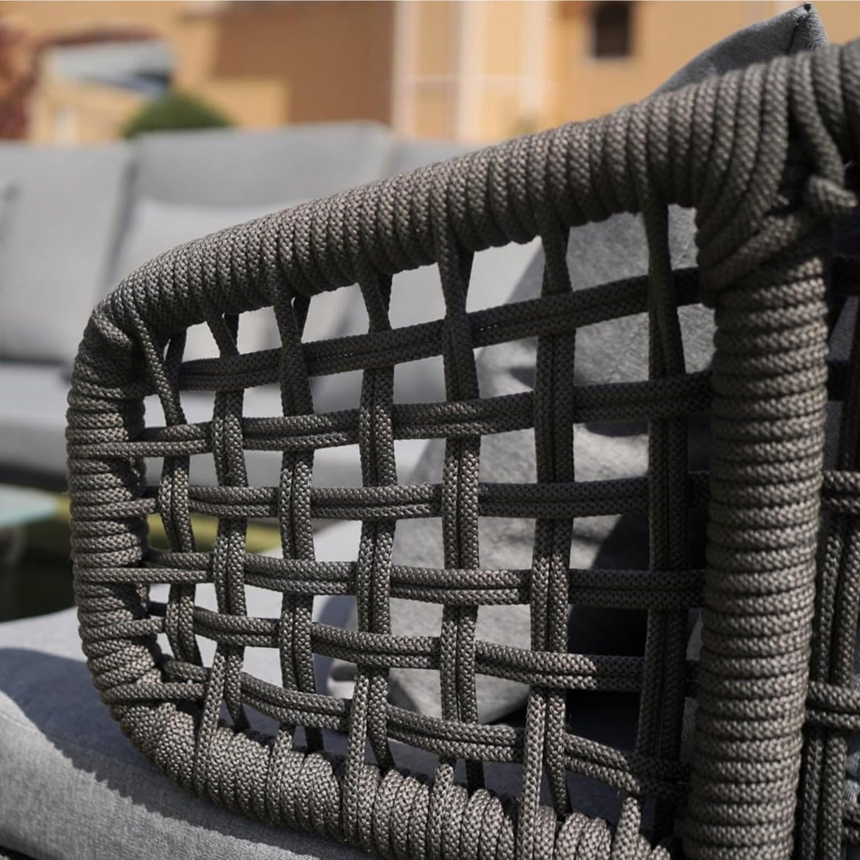 Outdoor 5 Seater Rope Conversation Sofa Set