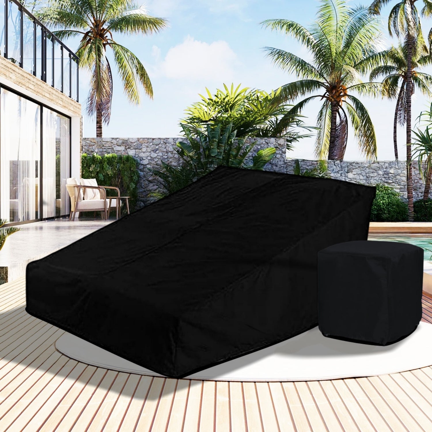 Outdoor Daybed With Table Cover
