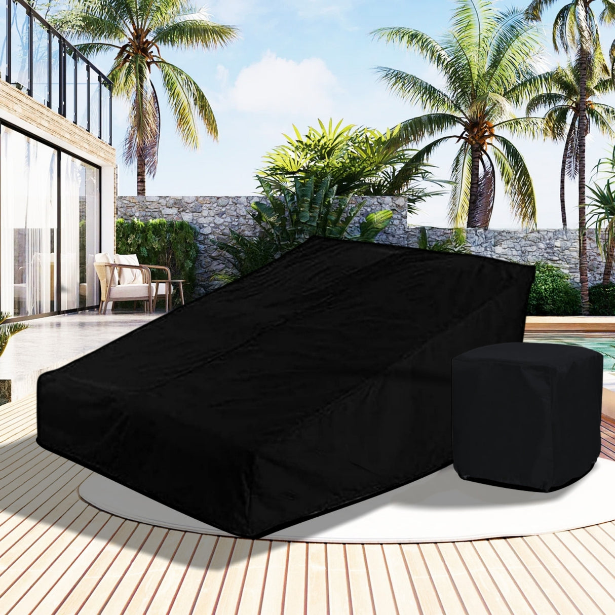 Outdoor Daybed With Table Cover