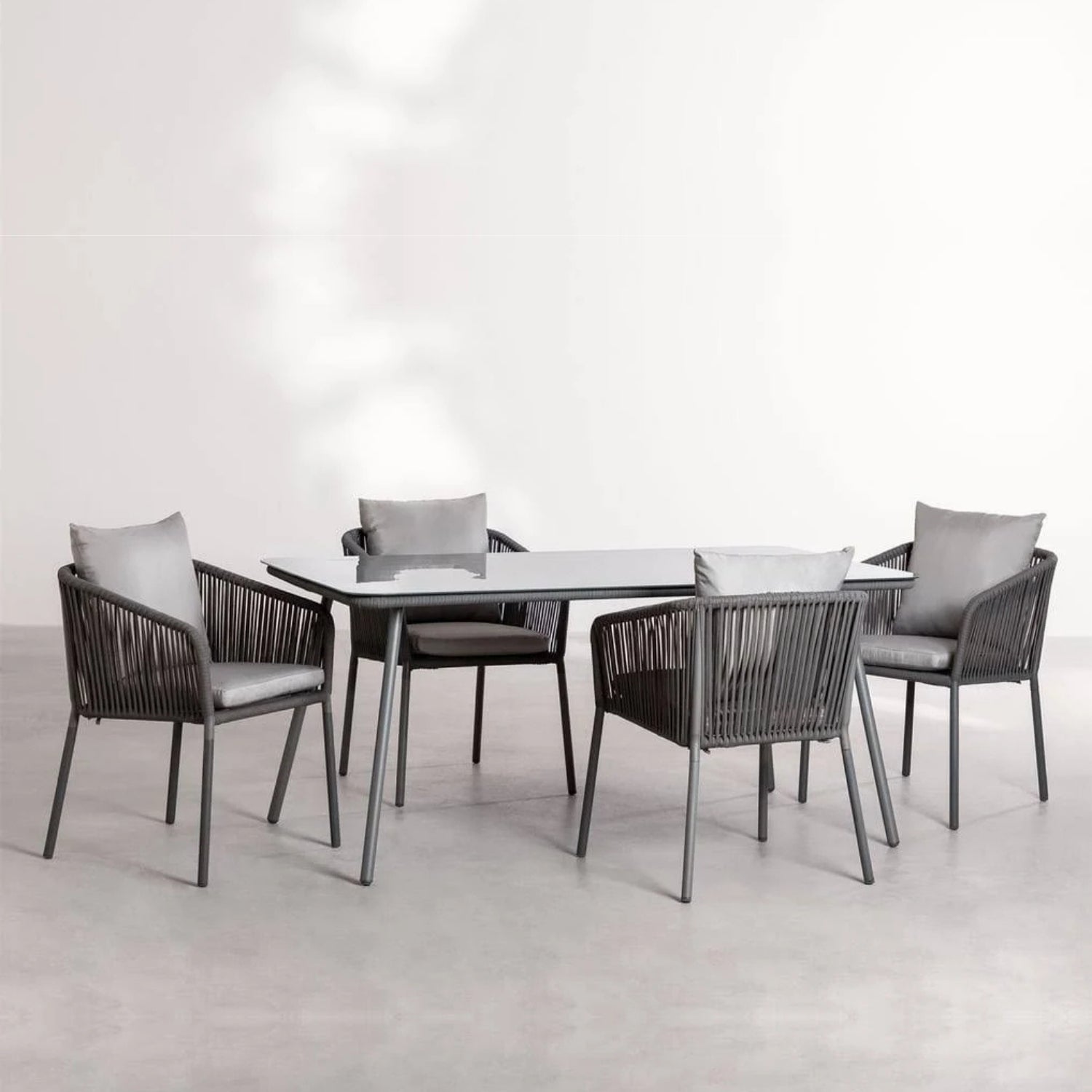 Outdoor Rope 5-Piece Patio Dining Set