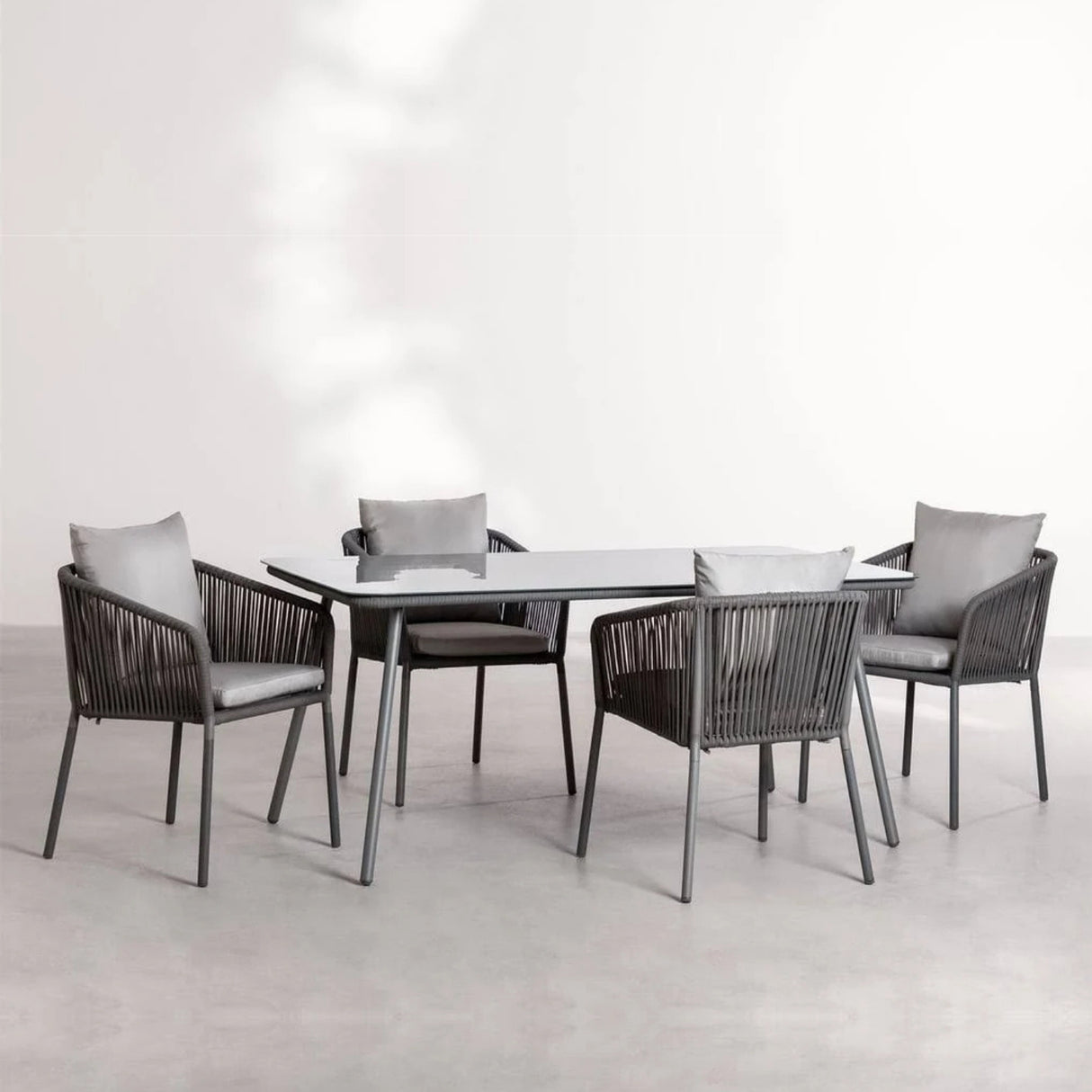 Outdoor Rope 5-Piece Patio Dining Set