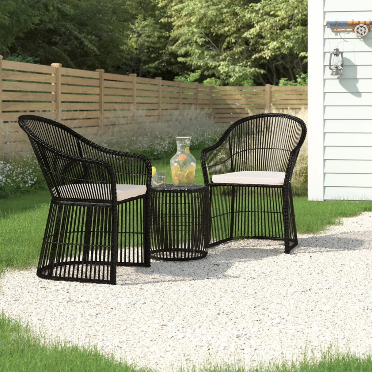 3-Piece Outdoor Rattan Wicker Patio Set