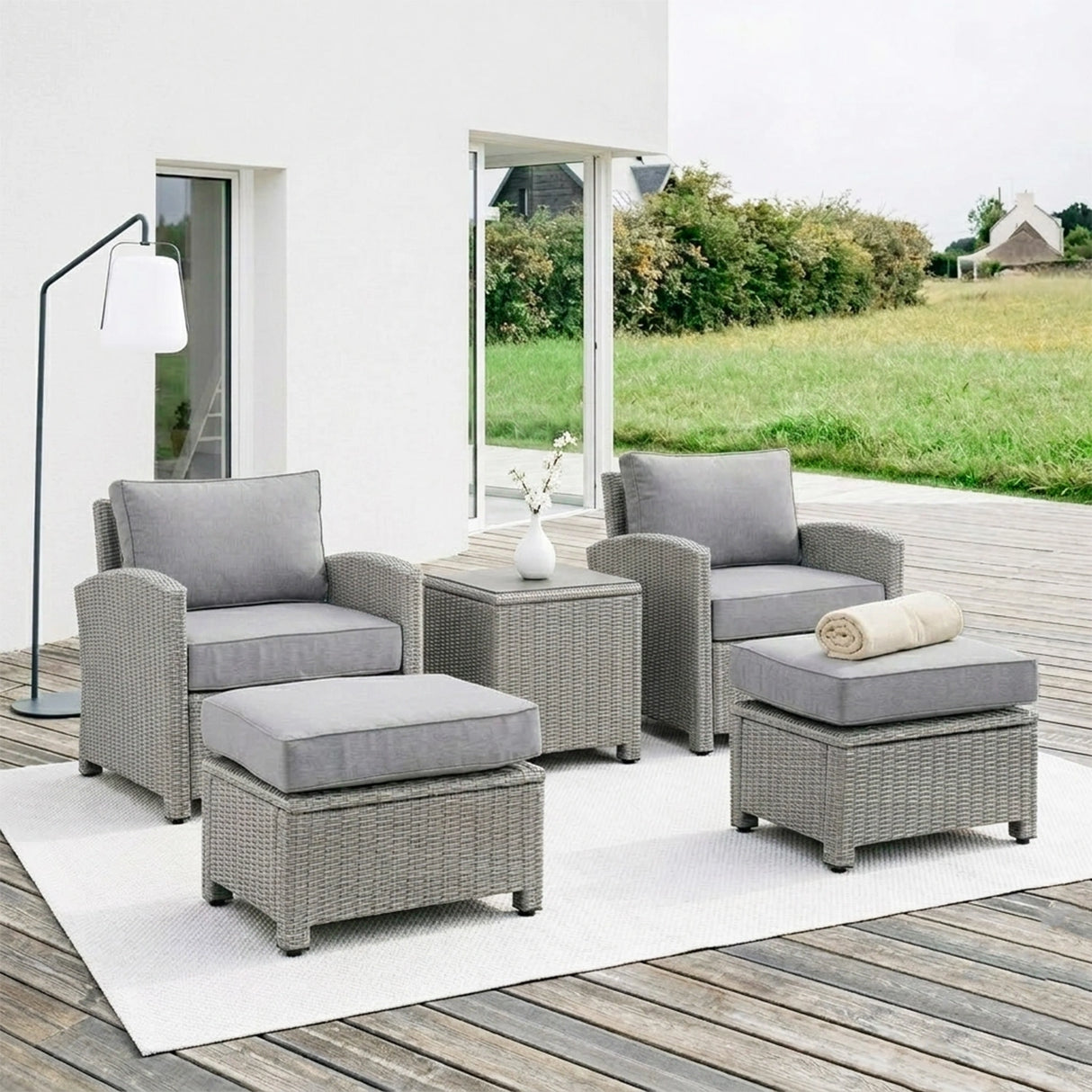 5 Pieces Patio Furniture Set