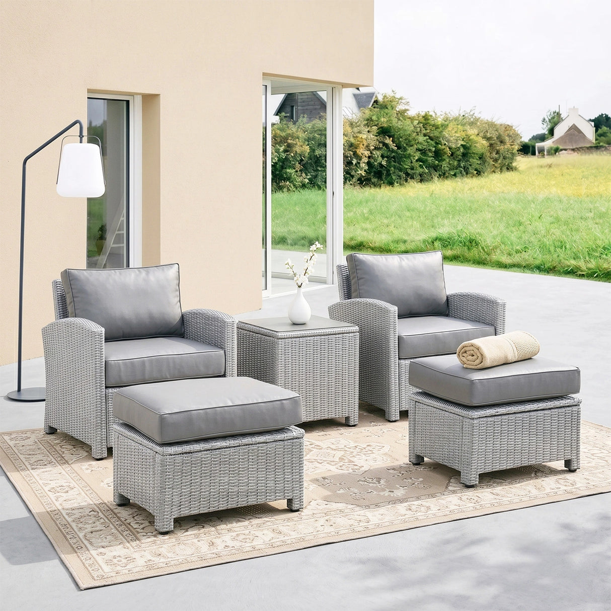 5 Pieces Patio Furniture Set