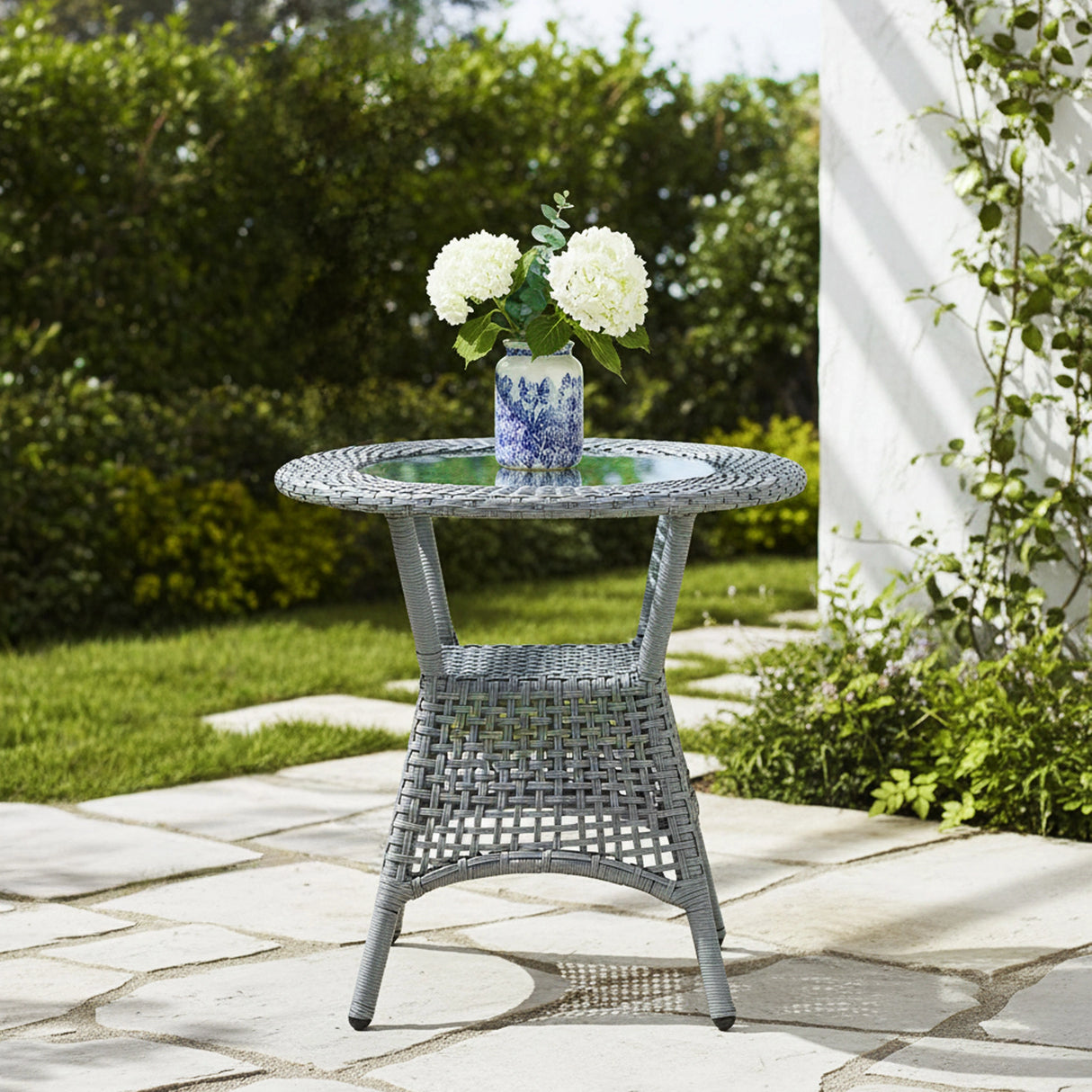 5-Piece Outdoor Rattan Wicker Patio Bistro Set