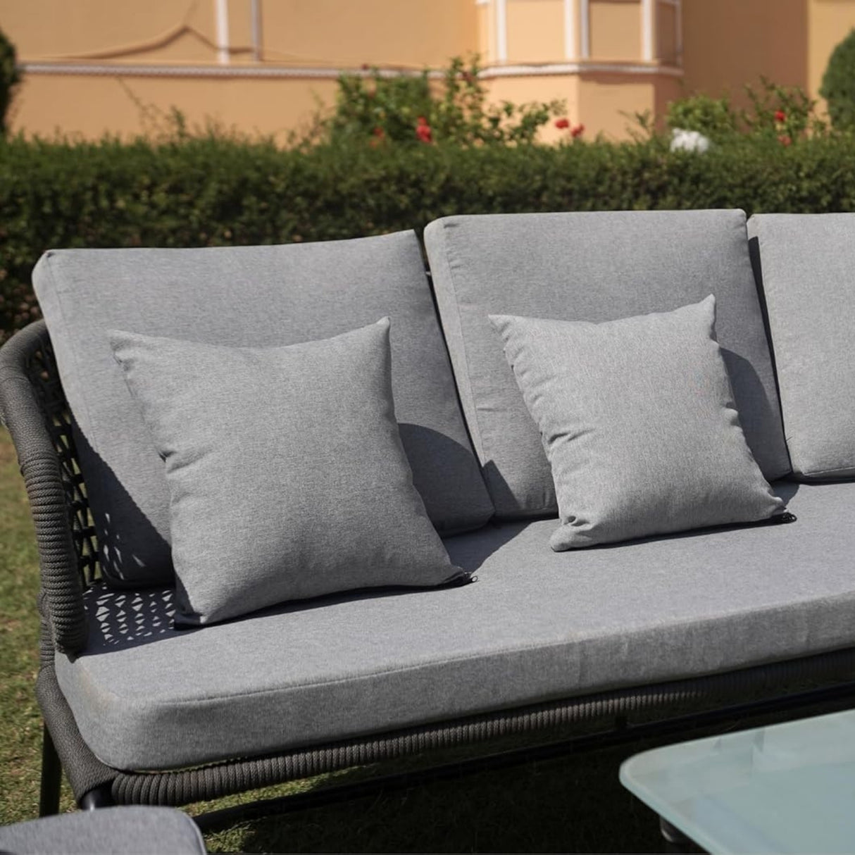 Outdoor 5 Seater Rope Conversation Sofa Set