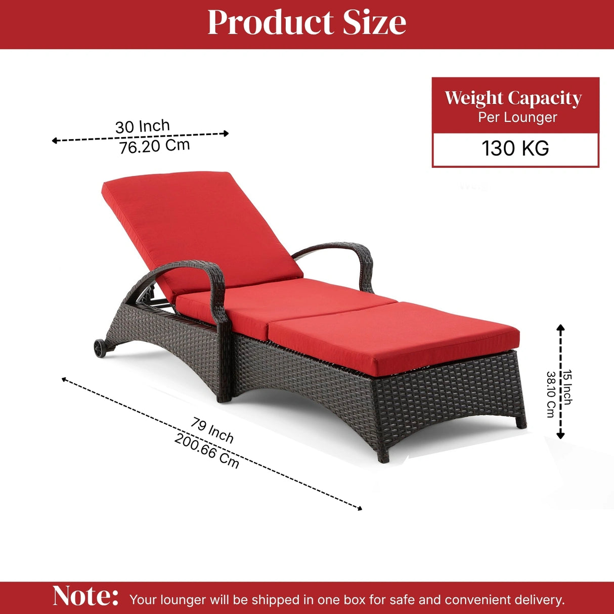 Outdoor All-Weather Wicker Lounger