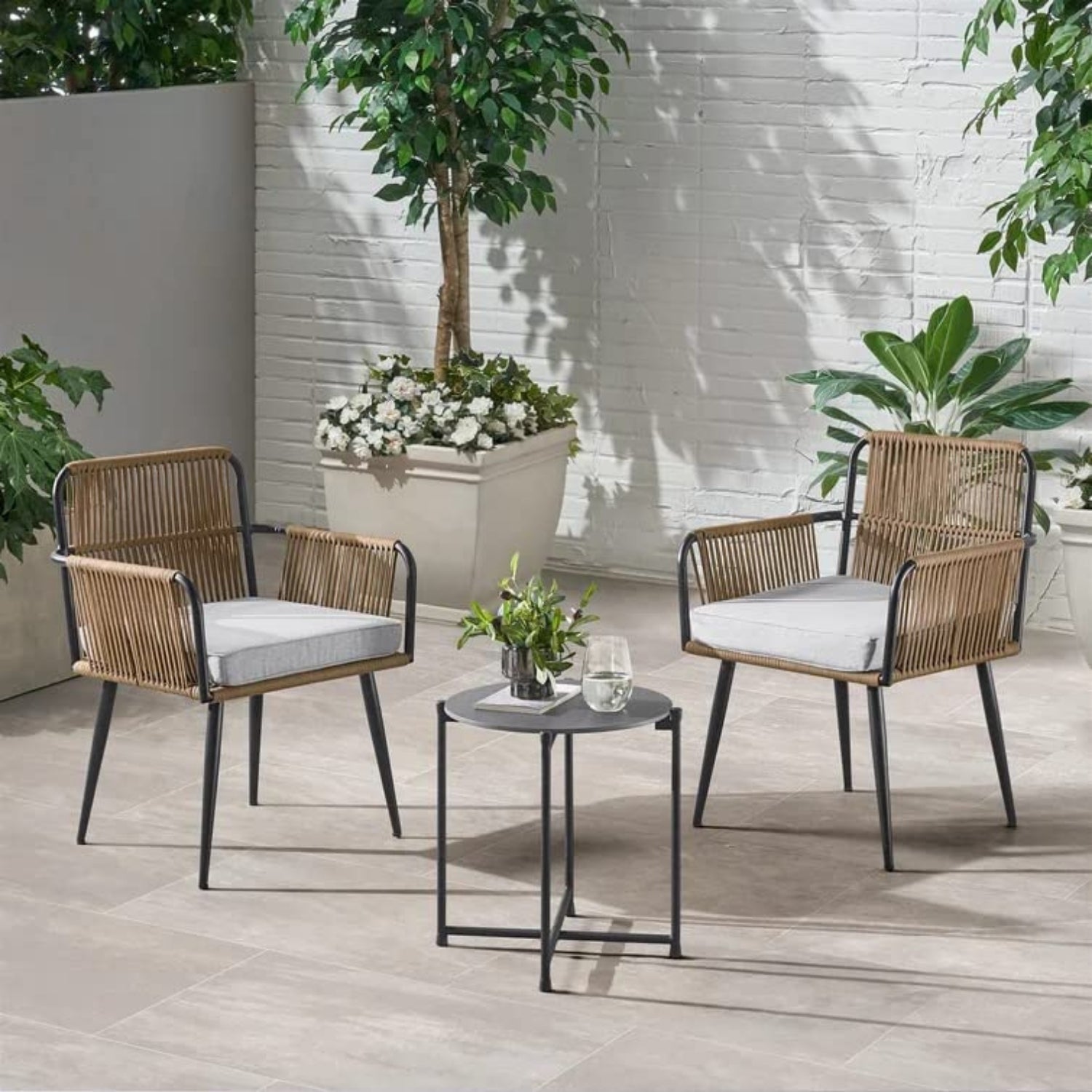 3-Piece Rope Patio Set - Perfect for Outdoor Entertaining