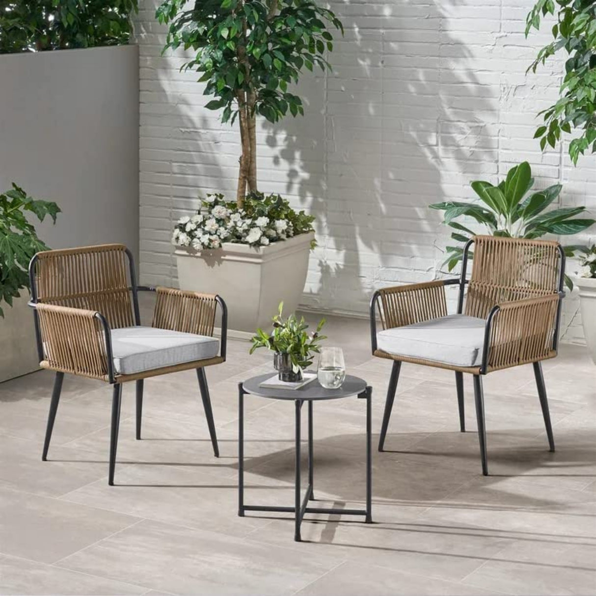 3-Piece Rope Patio Set - Perfect for Outdoor Entertaining