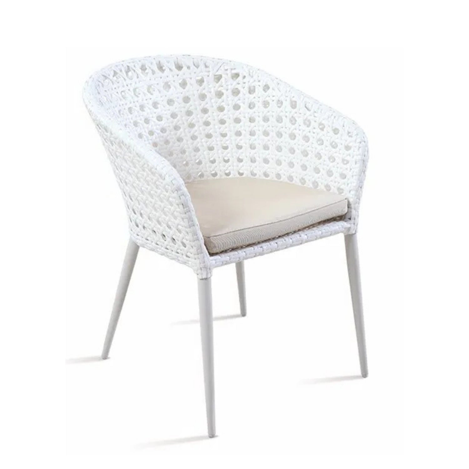 5-Piece Outdoor Patio Dining Set With Wicker Chairs & Glass-Top Table