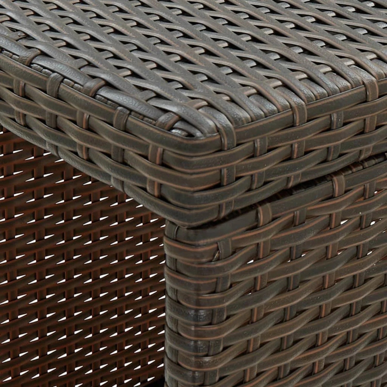 Outdoor Rattan Wicker Bar Table with High-Top Design