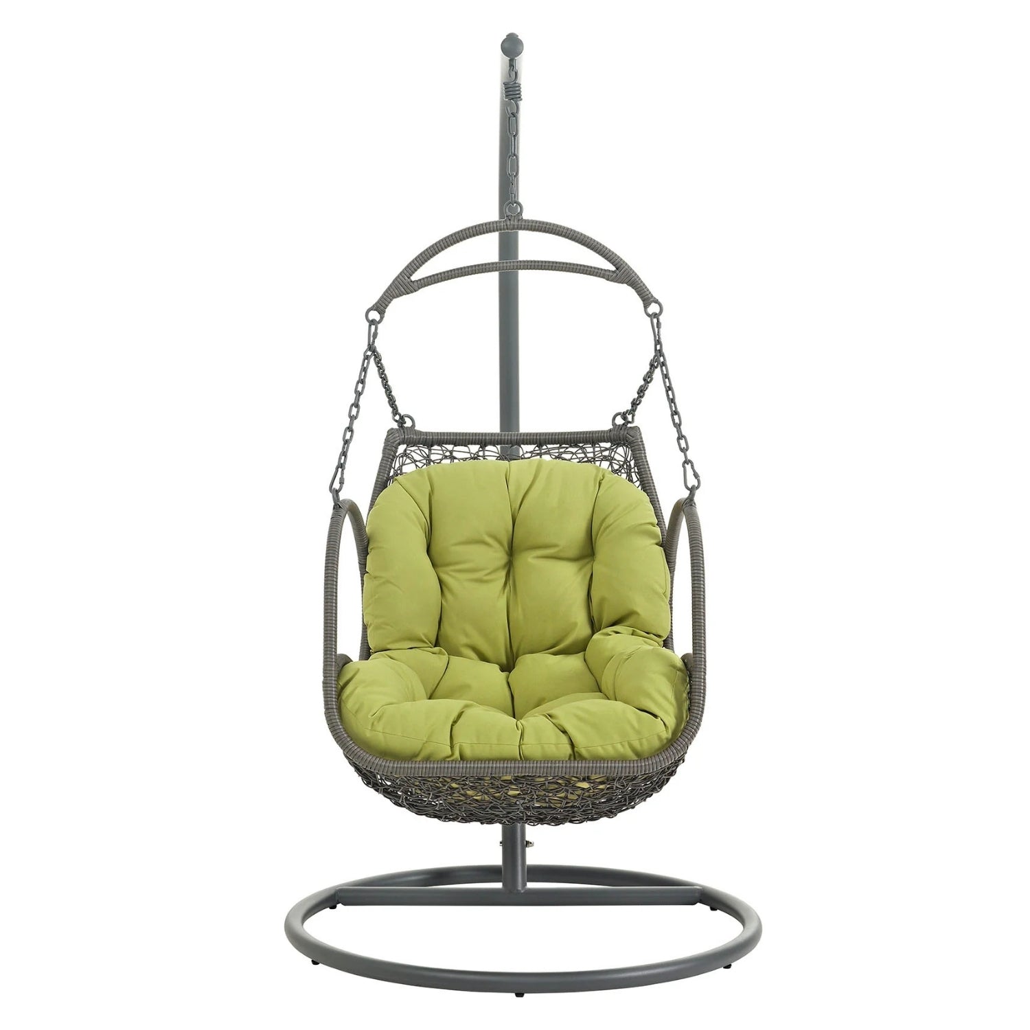 Outdoor Rattan Wicker Hanging Swing Chair with Cushion